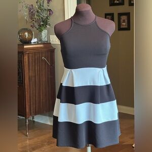 Black and White Striped Dress